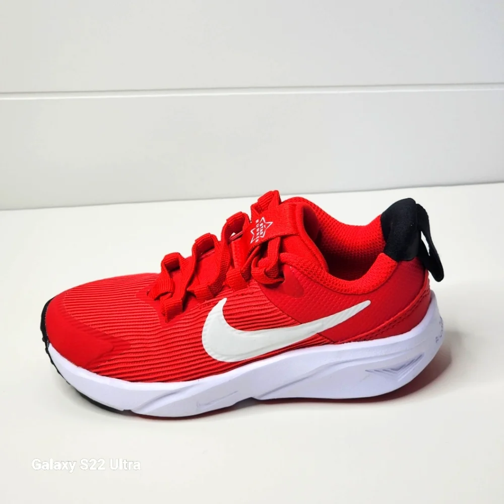 Nike Star Runner 4 Little Kids' Red Running Shoes Size 11c - Picture 6 of 8